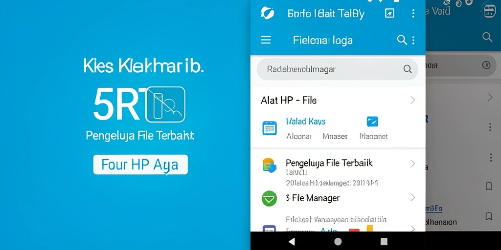 Tampilan antarmuka aplikasi 5RT sebagai File Manager yang modern dan fungsional.