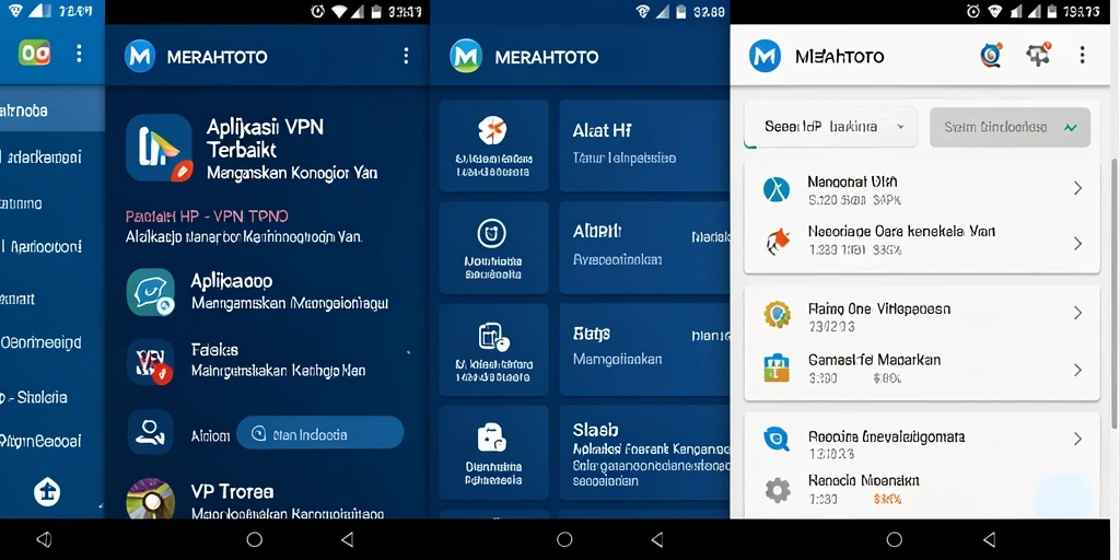 Tampilan antarmuka MERAHTOTO yang sederhana dan mudah digunakan.