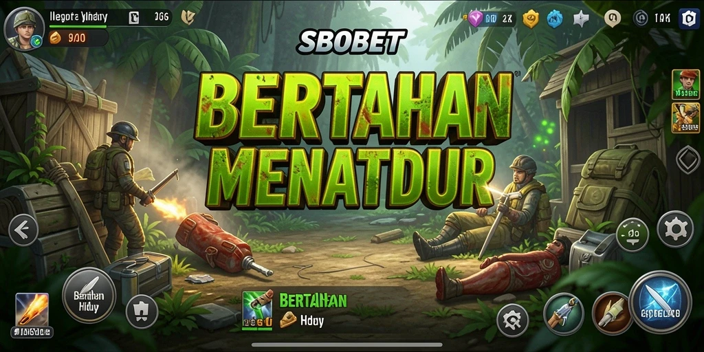 Tampilan antarmuka <strong>SBOBET</strong> yang dinamis dan interaktif saat bertahan hidup.