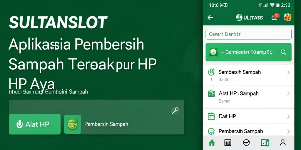 Tampilan antarmuka SULTANSLOT yang sederhana dan fungsional.